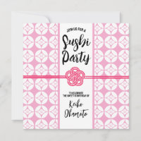 Sweet 16 Sushi party 花菱七宝紋 Hanabishi Shippo