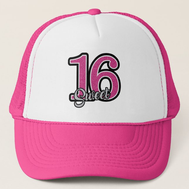 Sweet 16 trucker hat (Front)