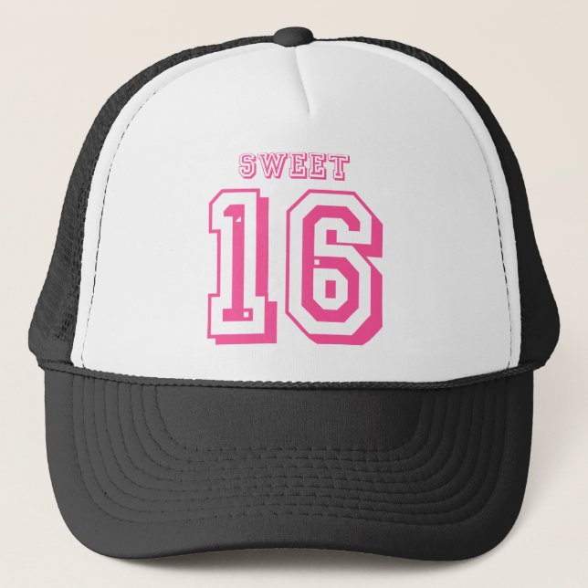 Sweet 16 trucker hat (Front)