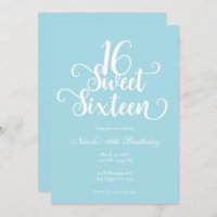 Sweet 16 Turquoise & White Chic Birthday Party 