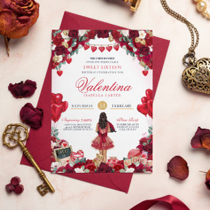 Sweet 16 Valentine's Party Invitation
