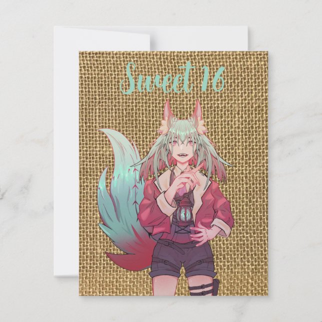 Sweet 16 VTuber Anime Card (Front)