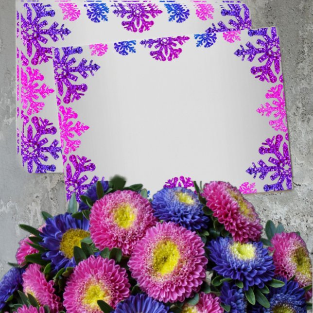 Sweet 16 Winter Snowflake Birthday Envelope (Creator Uploaded)