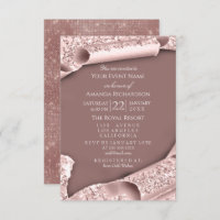 Sweet 16th Birthday Bridal Shower 3D Effect Rose