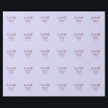 Sweet 16th birthday purple pastel mauve retro name wrapping paper<br><div class="desc">design</div>