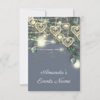 Sweet 16th Bride Rustic Wood Gold Smoky Blue Green