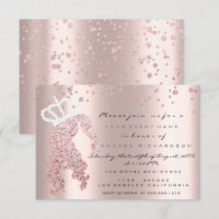 Sweet 16th Crown Princes Glitter Confetti Rose