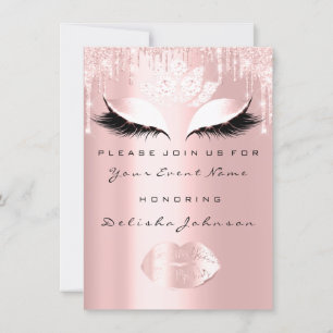 Sweet 16th Drips Pink Quinceanera Royal Princess Invitation
