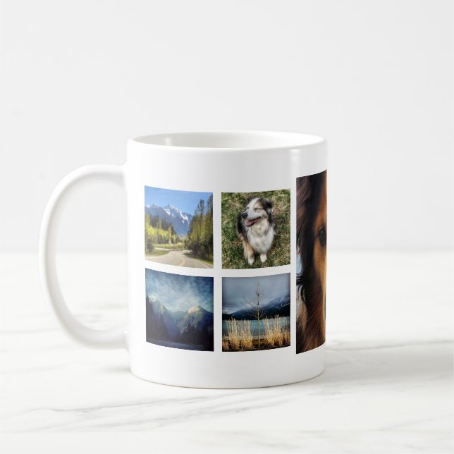 Sweet 9 Instagram Photos Collage Coffee Mug (Left)