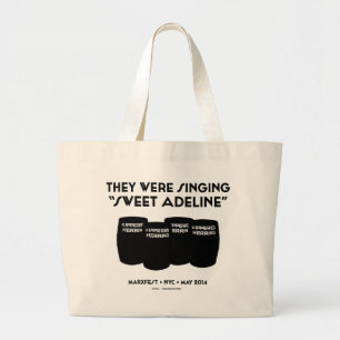 "Sweet Adeline" Jumbo Tote