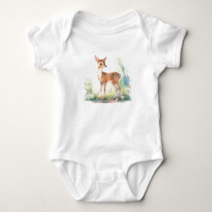 Sweet Adorable Baby Deer, Baby Shower Gift Bodysuit