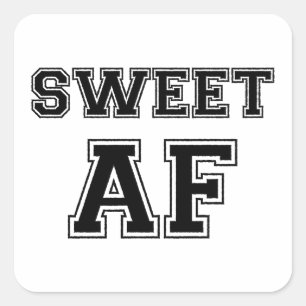 SWEET AF SQUARE STICKER