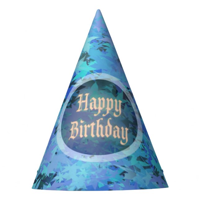 Sweet African American Fairy Birthday Party Hat (Front)