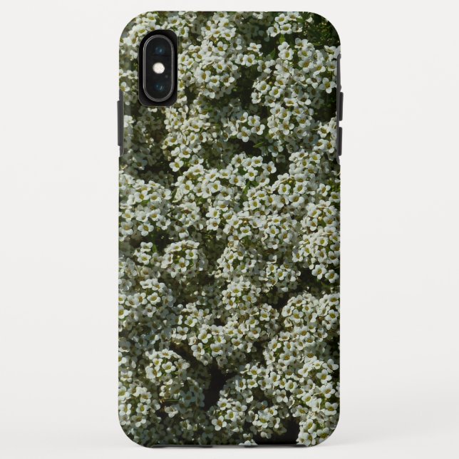 Sweet Alyssum Flowers White Floral Case-Mate iPhone Case (Back)
