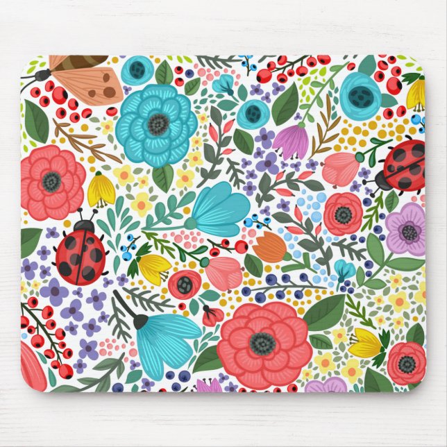 Sweet and Colourful  Floral Ditsy | Mousepad (Front)