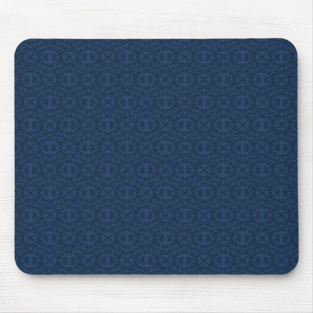 Sweet and Dainty Mousepad, Royal Blue Mouse Pad (Front)