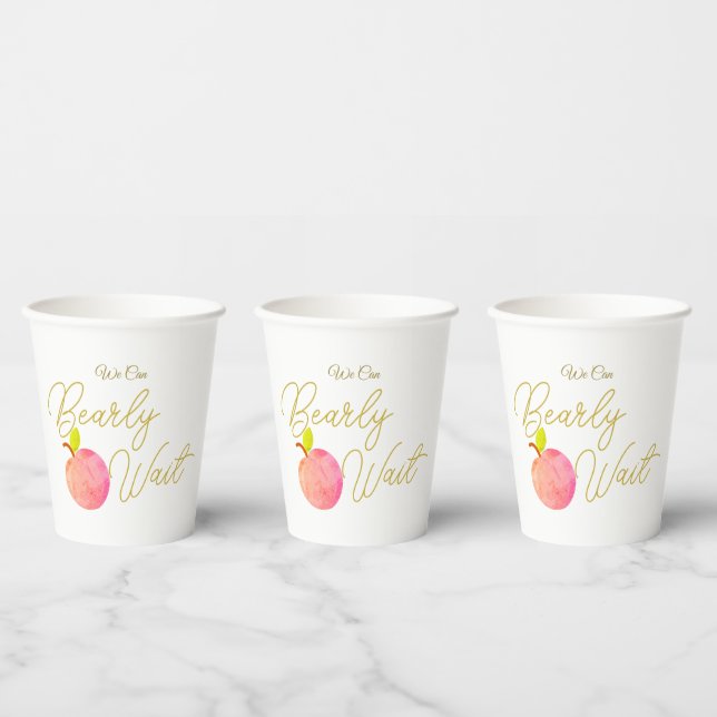 Sweet and Festive Baby Shower Cups with Quote (Multi)