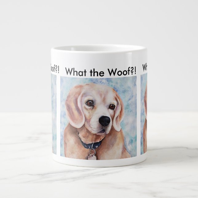 Sweet and Gentle Beagle Large Coffee Mug (Front)