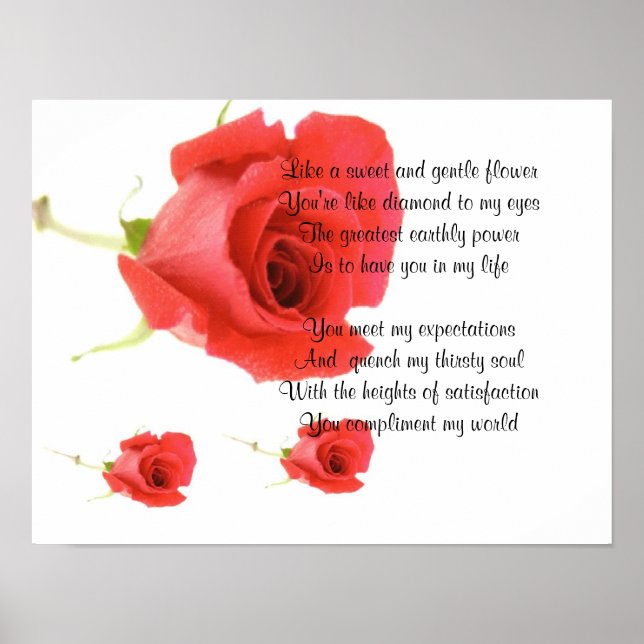 Sweet and gentle flower poster (Front)