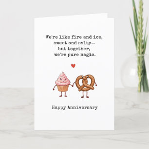 Sweet and Salty Funny Anniversary Card
