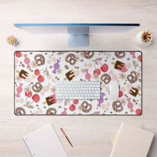 Sweet and Salty Treats Pattern Desk Mat