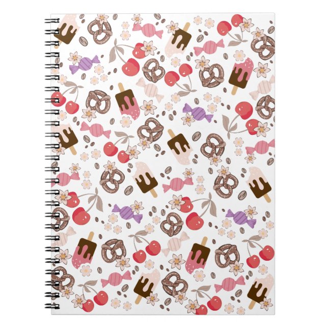 Sweet and Salty Treats Pattern Notebook (Front)