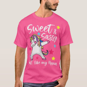 Sweet and Sassy Just Like My Nana Matching Grandma T-Shirt