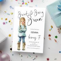 Sweet and Sassy Seven Girl 7th Birthday Party