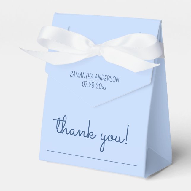 Sweet and Simple Hidden Message Thank You Favour Box (Front Side)