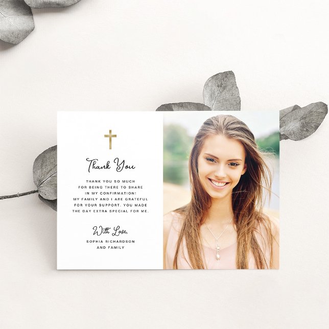 Sweet and Simple | Photo Confirmation Thank You Card (Creator Uploaded)