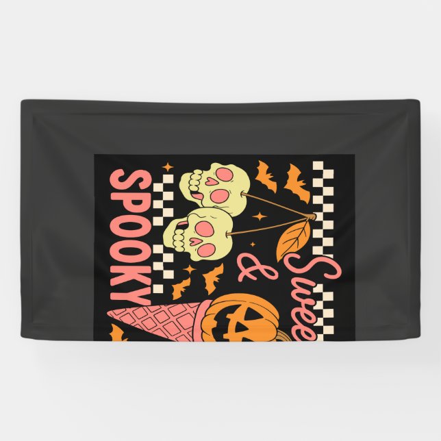 Sweet and Spooky Cute Halloween Banner (Horizontal)