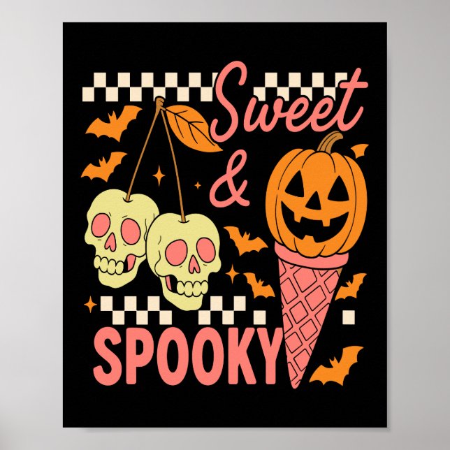 Sweet and Spooky Cute Halloween Poster (Front)