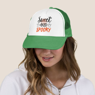 Sweet and Spooky Ghosts Halloween Trucker Hat