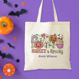 Sweet and spooky, trick or treat Budget Tote Bag