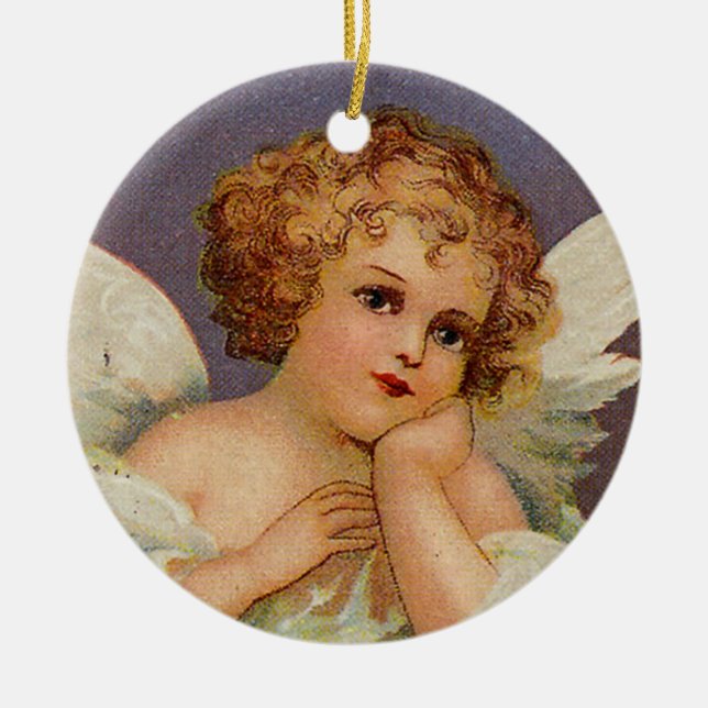 Sweet Angel Ceramic Tree Decoration (Front)