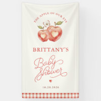 Sweet Apple Baby Shower Watercolor Banner