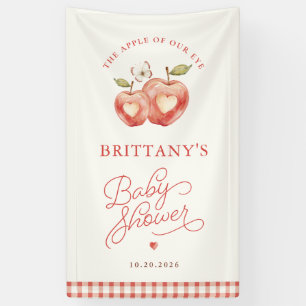 Sweet Apple Baby Shower Watercolor Banner