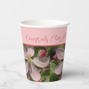 Sweet Apple Blossom Time Paper Cups