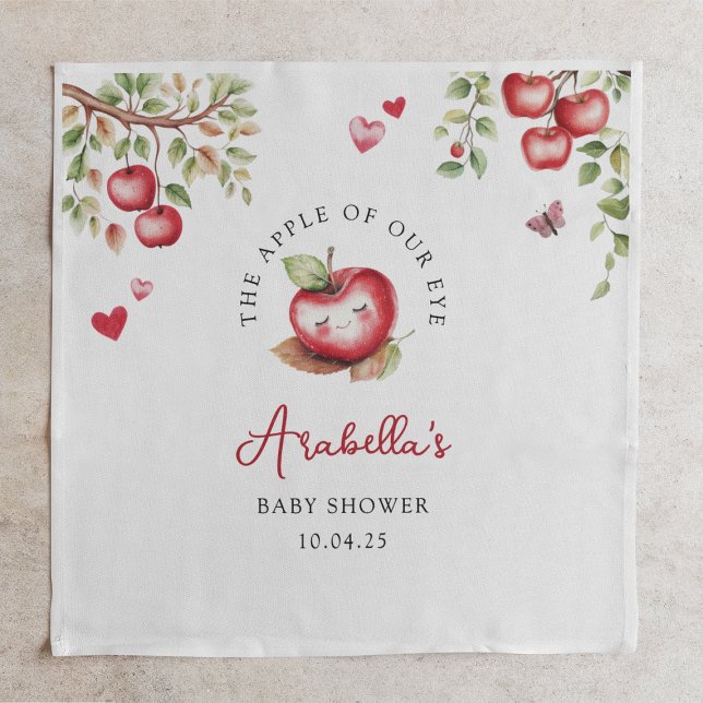 Sweet Apple Of Our Eye Baby Shower Napkin (Creator Uploaded)