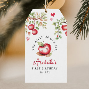 Sweet Apple Of Our Eye Birthday Gift Tags