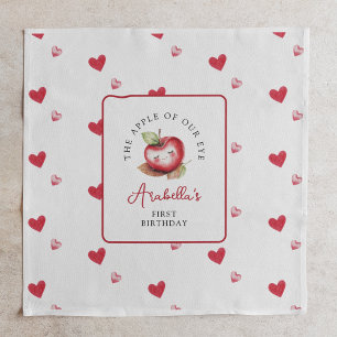 Sweet Apple Of Our Eye Birthday Napkin