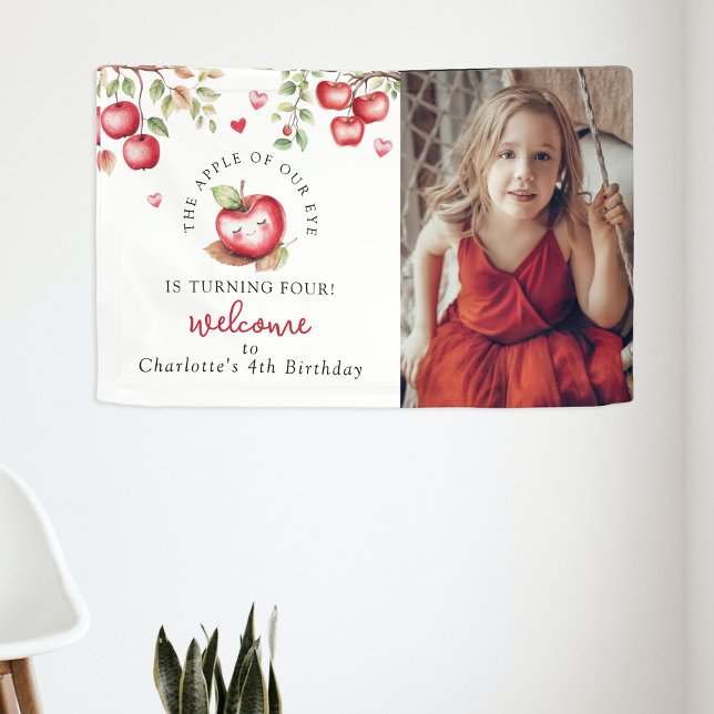 Sweet Apple Of Our Eye |  Photo Birthday Banner (Creator Uploaded)