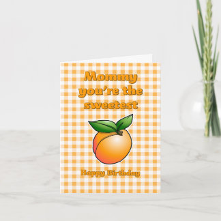 Sweet Apricot Birthday Card