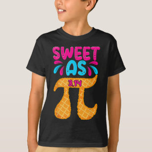 Sweet As 3.14 Pie Funny Pi Day Math Teacher Boys G T-Shirt