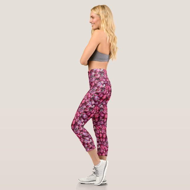 SWEET AS A CHERRY CAPRI LEGGINGS (Left)