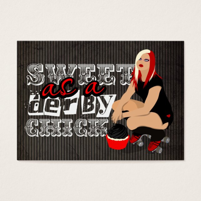 Sweet as a Derby Chick Mini Note Cards (Front)