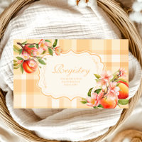 Sweet As A Peach Baby Shower Registry