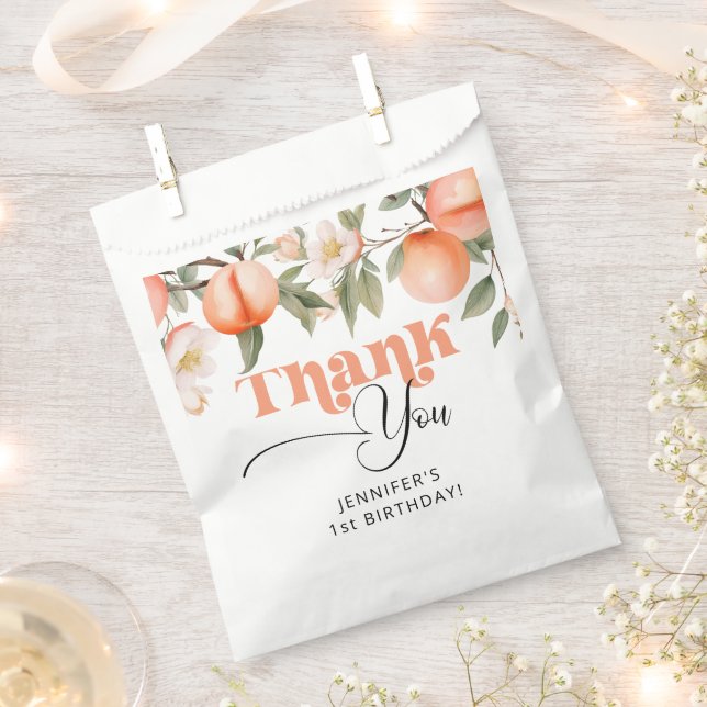 Sweet as a peach birthday thank you favour bags (Clipped)