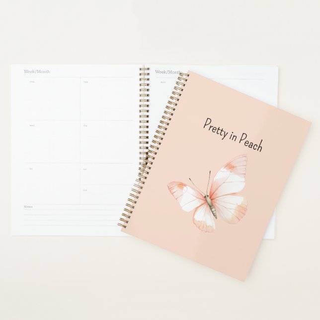 Sweet as a Peach Butterfly Planner (Display)