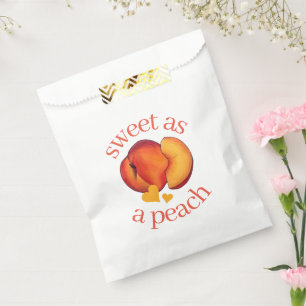 Sweet as a Peach Peaches 16 Sixteenth Birthday Favour Bags